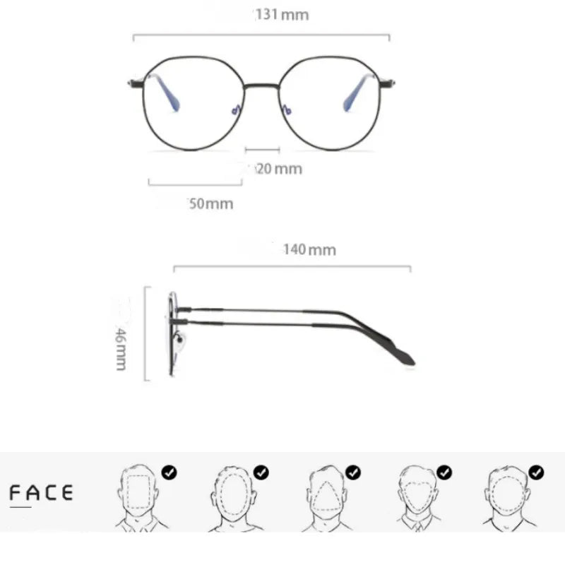 fashion Anti-Blaulichtfilter Brille für Männer und Frau